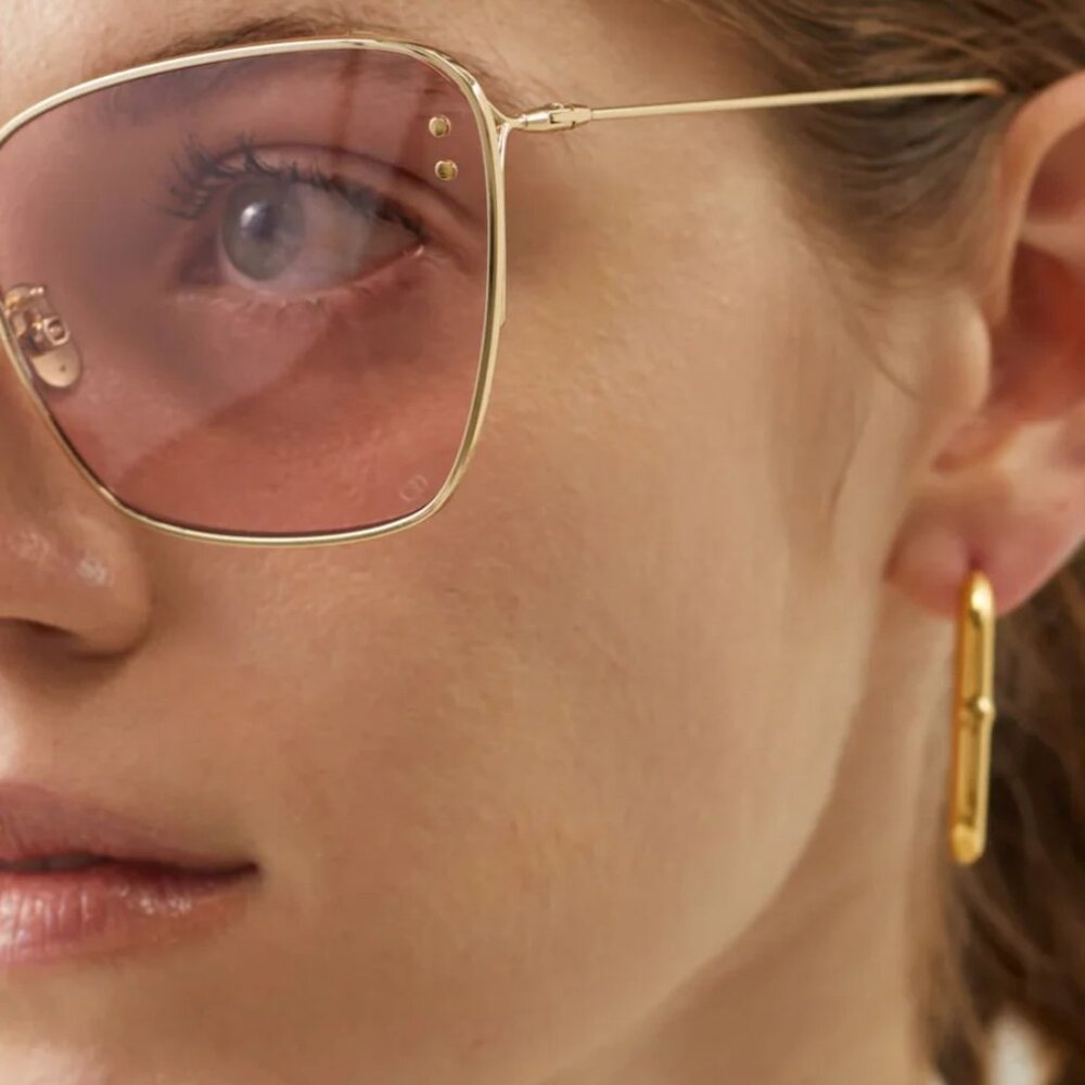 NEW  DIOR SUNGLASSES MISSDIOR B2U  WOMEN MISSDIOR B2U B0L0 PINK GOLD SUNGLASSES